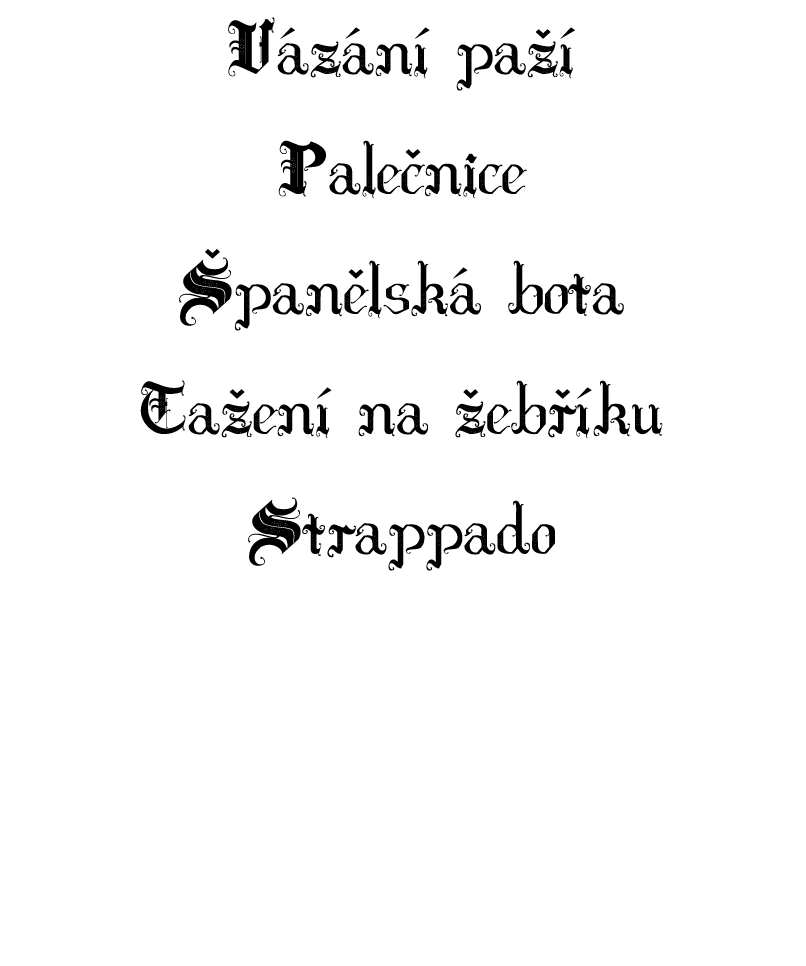 V z n pa   Pale nice  pan lsk  bota Ta en  na  eb  ku Strappado